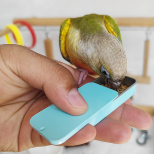 虎皮牡丹玄凤鹦鹉训鸟食盒上手亲人训练饲料盒奖励道具互动喂食器