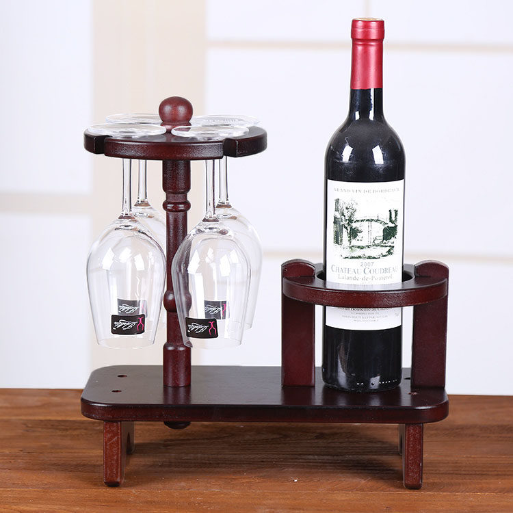 莱瑞斯CSK欧式红酒架创意摆件木质红酒杯架木制红酒酒架 蘑菇款