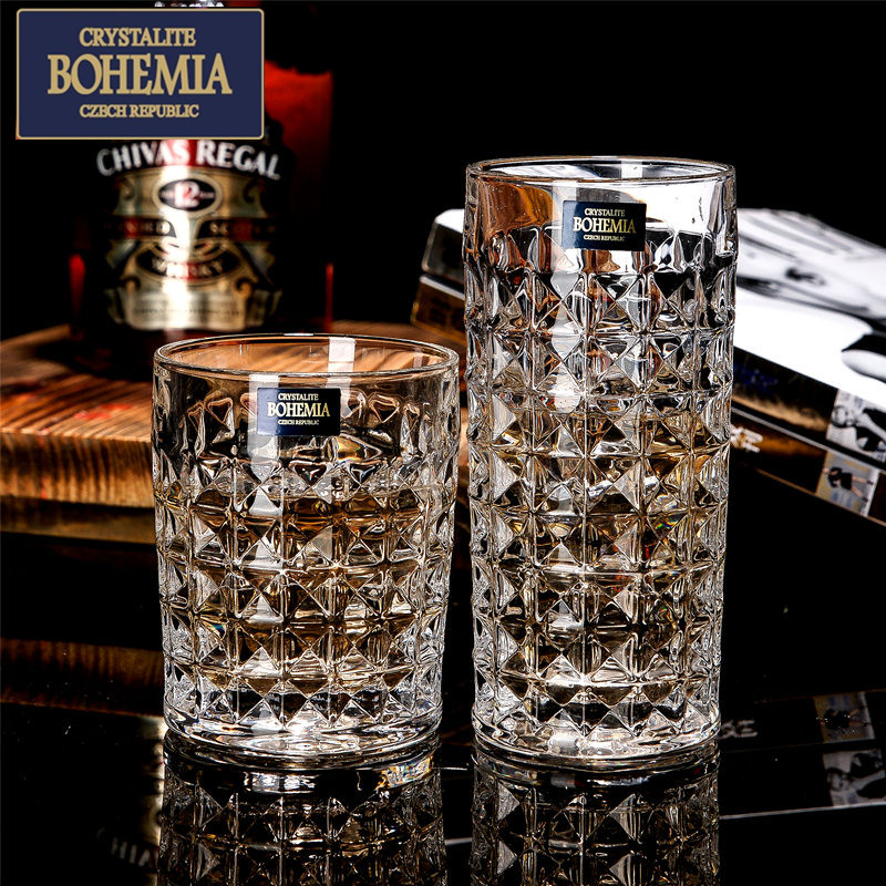 bohemia捷克进口水晶威士忌杯