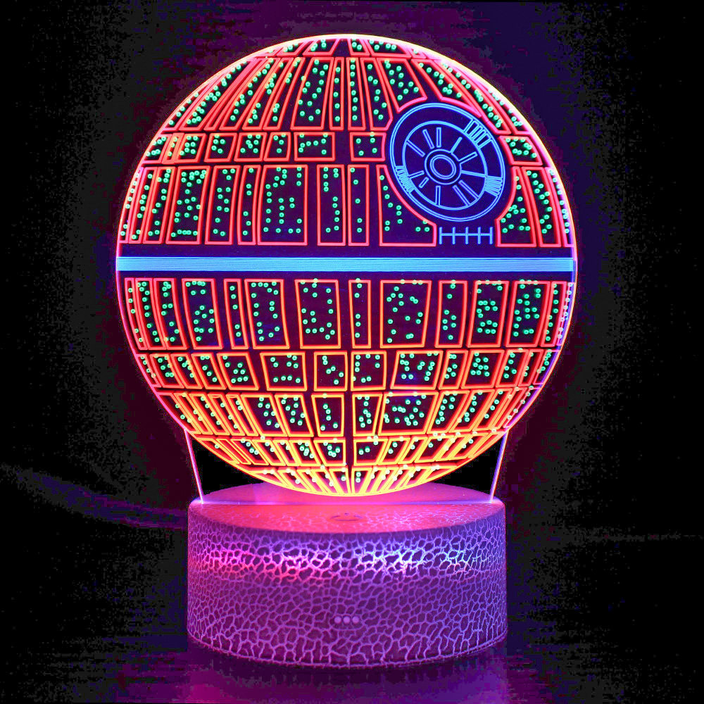 死星星球大战小夜灯黑武士