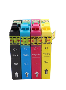 适用爱普生EPSON 124 T1241 Workforce 325 435打印机墨盒黑色