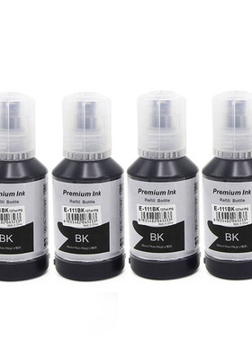 适用爱普生111 ET-M1100 ET-M1120 ET-M1140打印机黑色颜料墨水