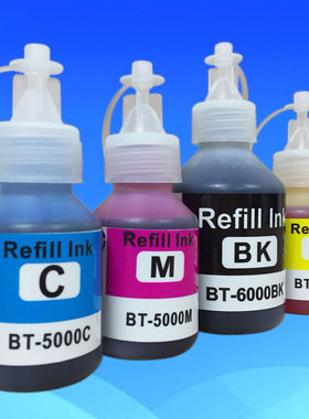 适用兄弟BTD60BK黑色BT5009C/M/Y彩色墨水DCP-T310 T510W 打印机