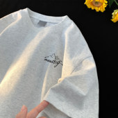 潮流重磅纯棉短袖 T恤男夏季 2025新款 简约美式 潮牌半袖 宽松百搭ins