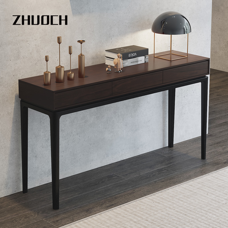 北欧创意玄关桌台简约置物架隔断