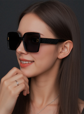 美式复古方形黑色墨镜窄框小脸小框太阳眼镜高级感ins欧美街拍潮