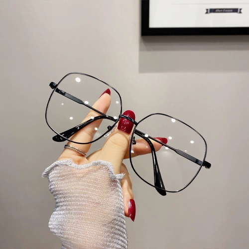 Очки Женская сеть красного лица Xiaosu Face Gm Eye's Men's Men's Men's Trend Flat Mirror Anty -Blu -Ray Framework