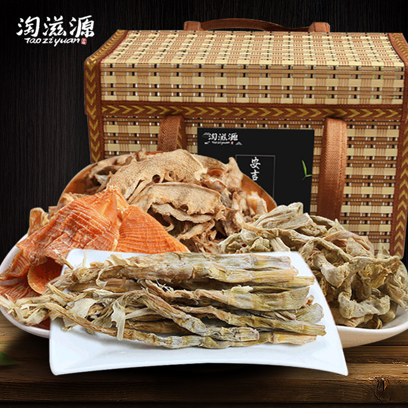 过年竹编礼盒笋干大礼包年礼安吉土特产笋干组合毛笋干扁尖小野笋