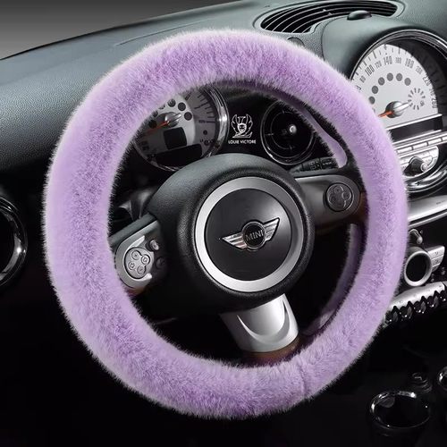 冬季短毛绒弹力方向盘套