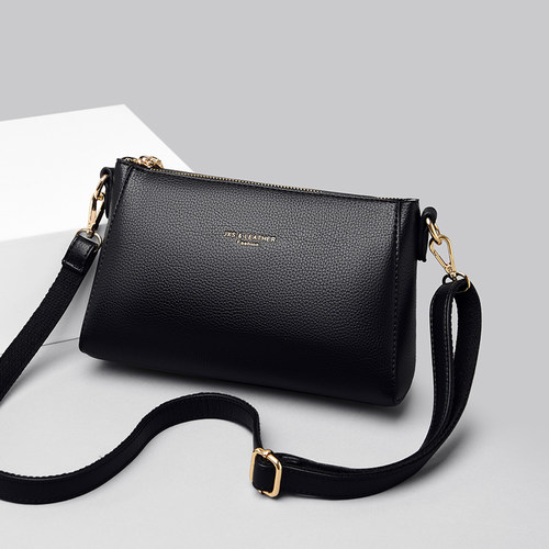 潮牌韩版软皮百搭单肩包斜挎小包包女新款休闲时尚中年妈妈简约