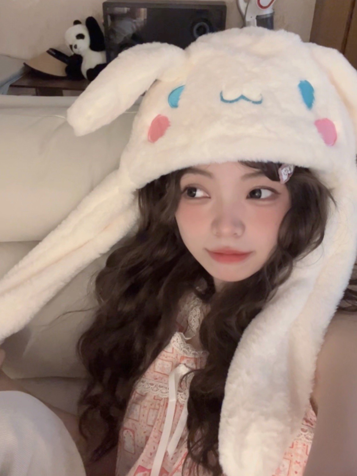 小红书同款耳朵会动的玉桂狗帽子