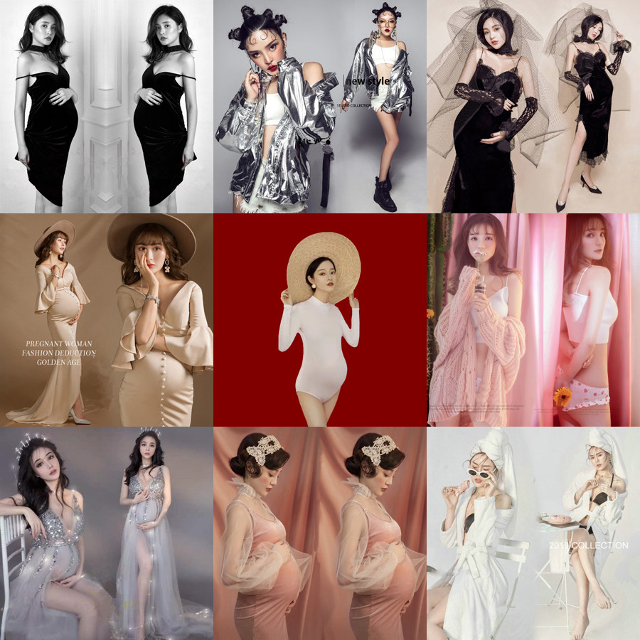 新款影楼孕妇装孕妇照片写真服装唯美孕妈咪写真拍摄影孕妇照服装