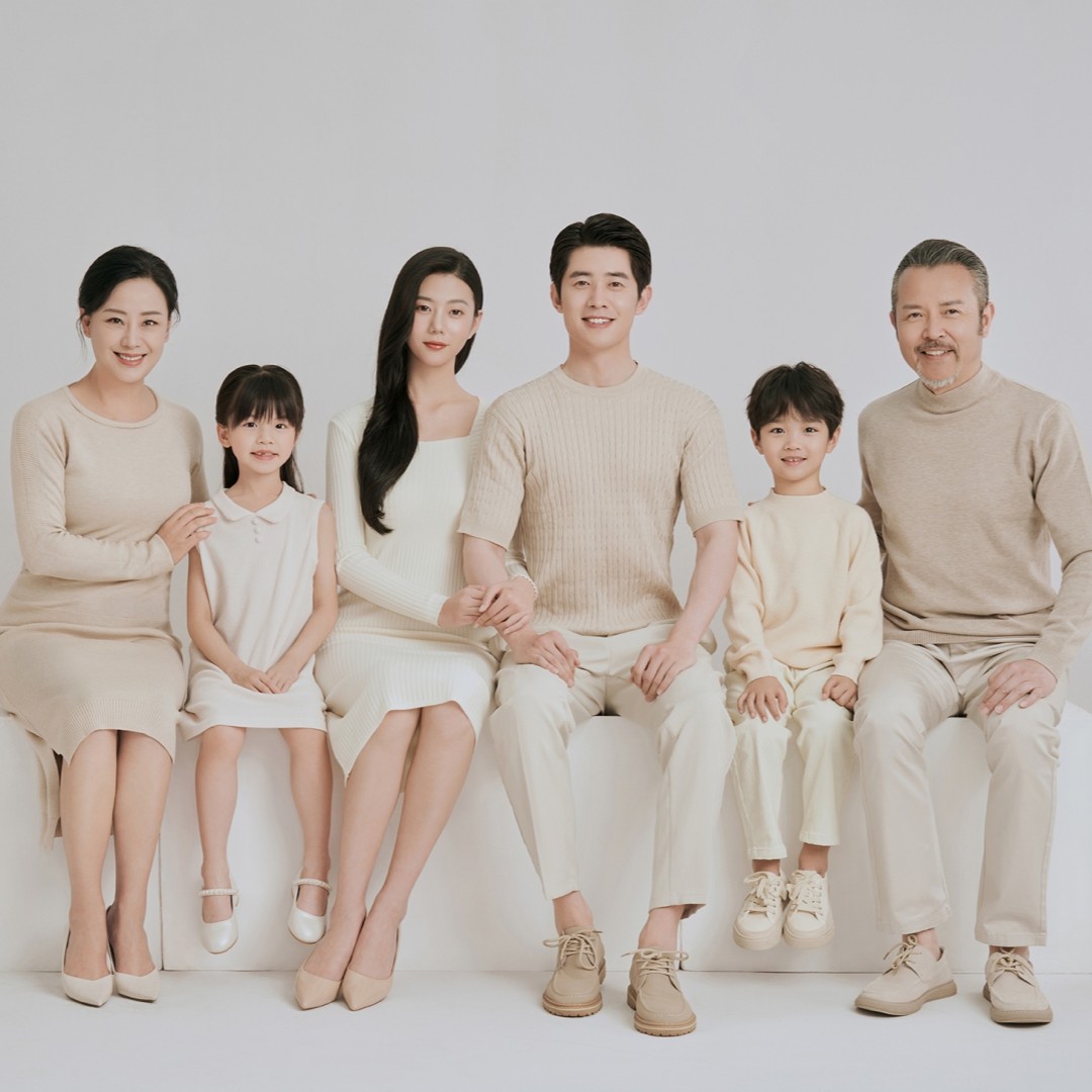 韩版家庭服饰一家六口亲子装毛衣