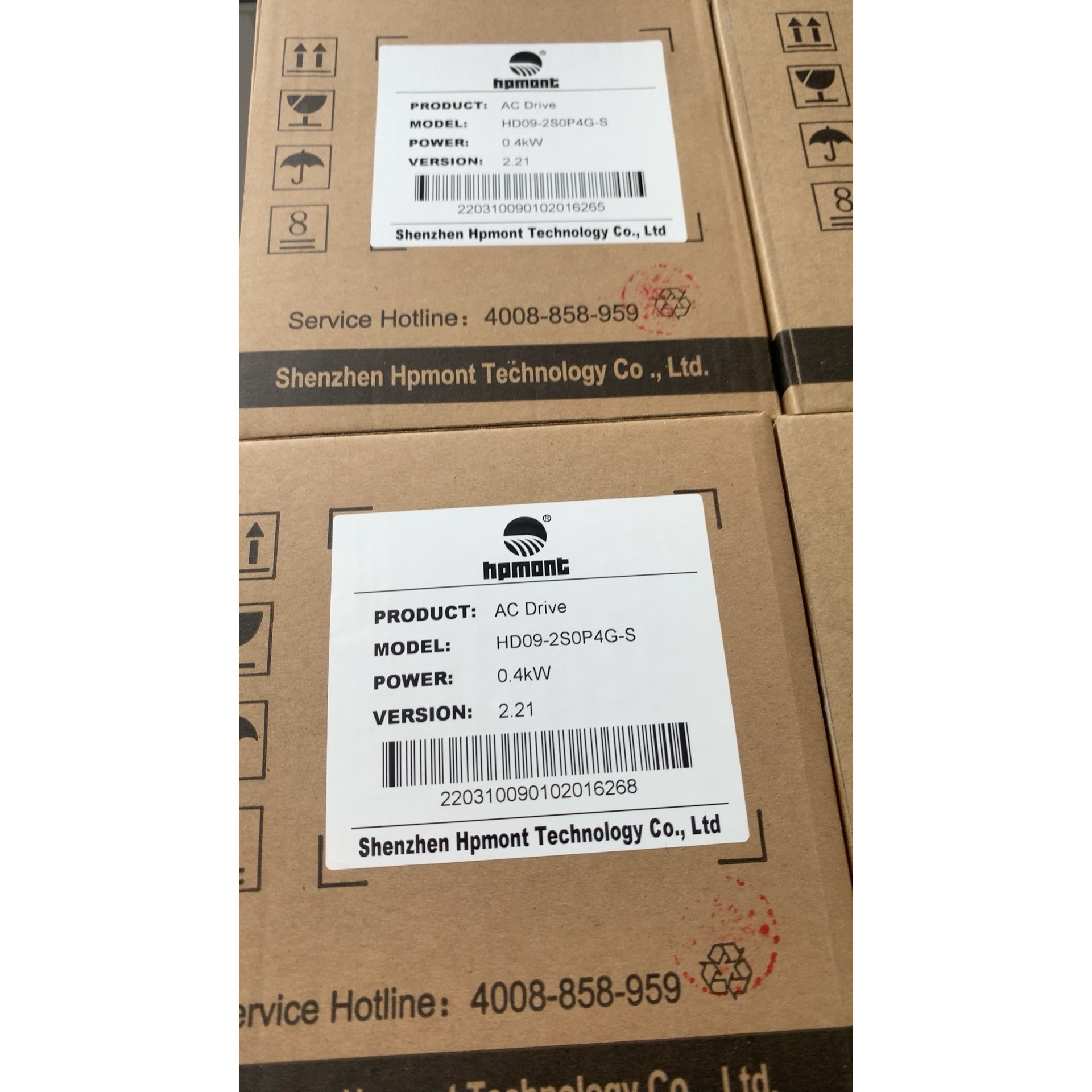 海蒙特0.4KW变频器HD09-2S0p4G-S全新拍前询价