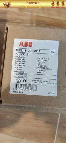 A95-30-11 220V 全新原装ABB交流接触器 拍前询价