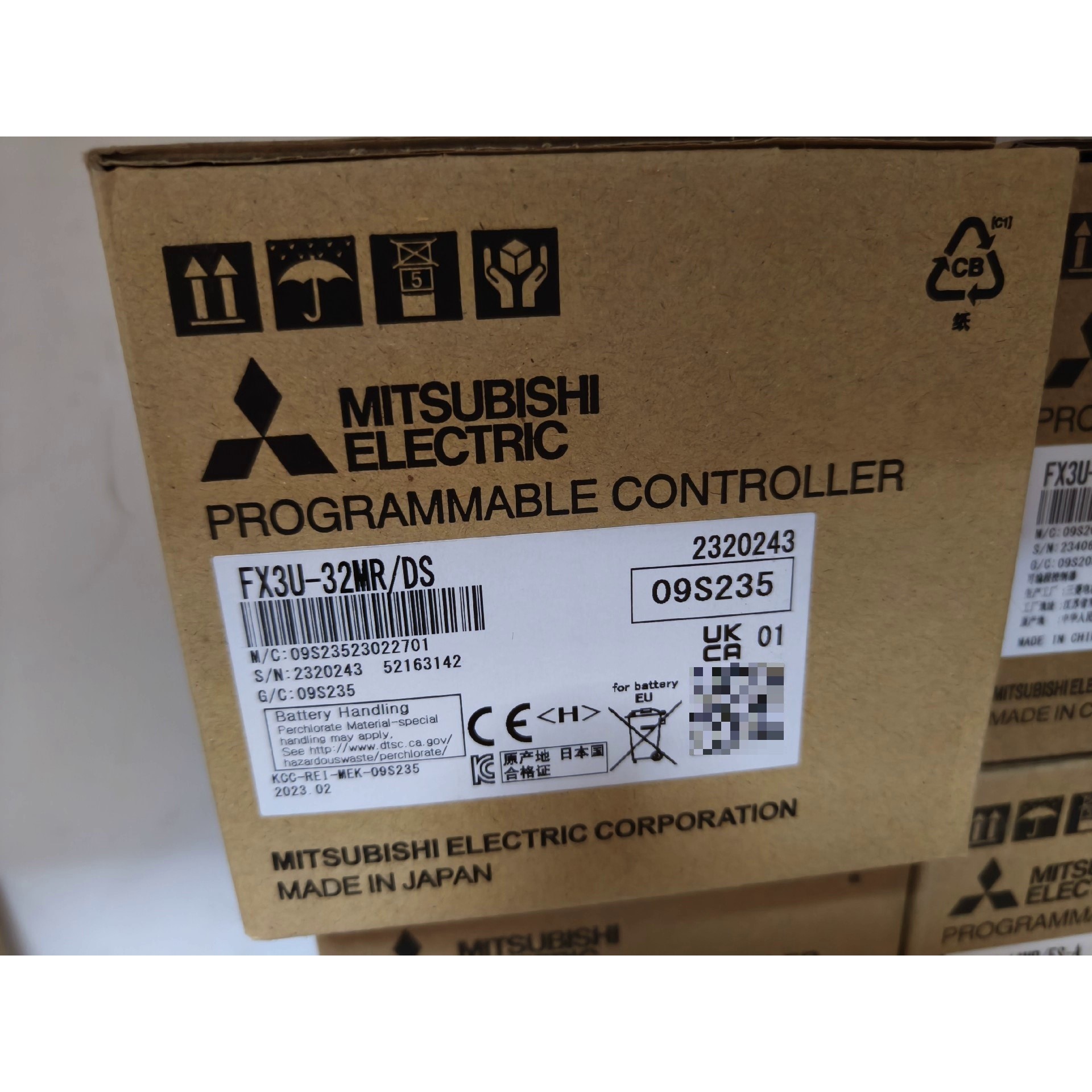 三菱可编程控制器 FX3U-32MR/DS 原装全新 拍前询价