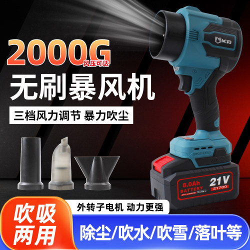 无刷外转子暴风机锂电吹吸两用款
