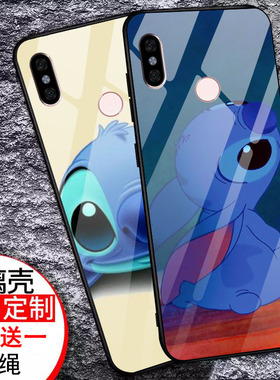 红米NOTE6手机壳抖音网红同款个性玻璃套全包小清新卡通防摔男女款NOTE6外壳私人来图定制创意