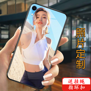 苹果x手机壳定制iphonexs玻璃6s保护套软7plus来图订做diy苹果xs max任意型号8/7照片6P八女款创意情侣xr自制