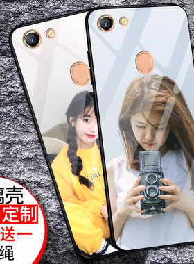 oppo a9 玻璃壳oppo a9保护套硅胶a9x外壳防摔男款高档个性创意潮牌全包oqqoA9定制款 手机壳