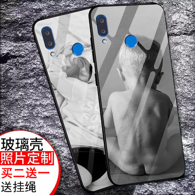 适用于华为nova3i手机壳nova3i壳全包防摔个性创意潮牌ins玻璃镜面壳清新情侣网红潮牌彩绘新款可爱男女款