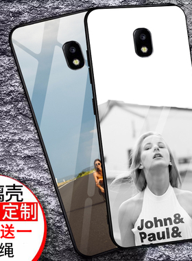 适用于三星2017版Galaxy j5欧版钢化玻璃手机壳j5pro硅胶保护j530创意清新情侣可爱潮牌新款卡通网红图案彩绘