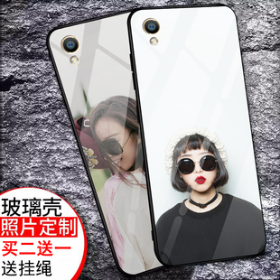 plus外壳清新卡通创意可爱网红情侣图案彩绘潮牌新款 OPPO plus手机套全包防摔男女款 plus手机壳玻璃R9