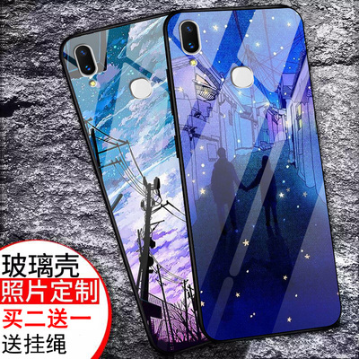 vivo X21i手机壳玻璃步步高X21ia手机套全包防摔潮男女款外壳潮流清新情侣网红图案可爱潮牌彩绘创意新款卡通