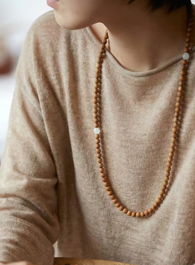 印度老山檀青海白玉手链