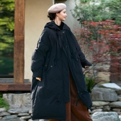 中长款 冬款 拙黑双股织造PARKA连帽式 羽绒服