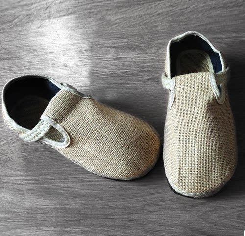 知笔墨麻绳底布鞋手工中国风情侣