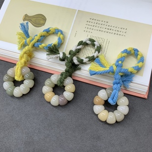 多宝菩提小山竹配件手工编织手串绕指柔盘玩饰品新款时尚文玩散珠
