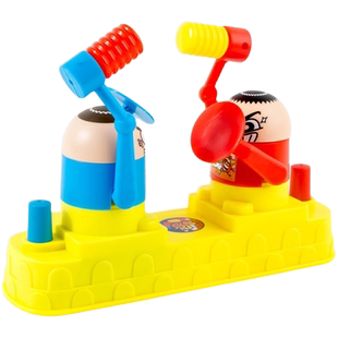 红蓝攻守双人对打机对决亲子对战桌面互动游戏玩具儿童小人对打