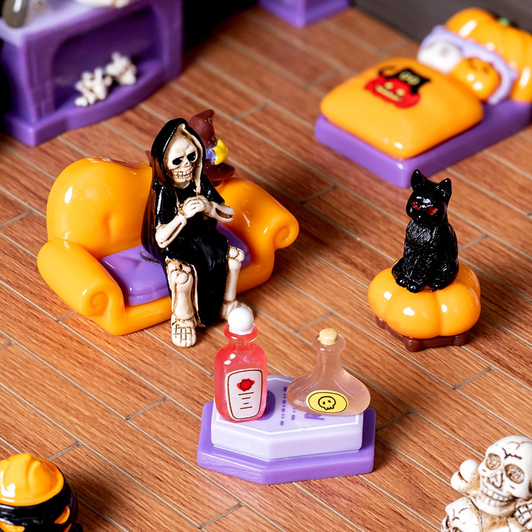 万圣节微缩摆件迷你玩具2025孩子爆款玩具迷你精致小玩意diy娃屋