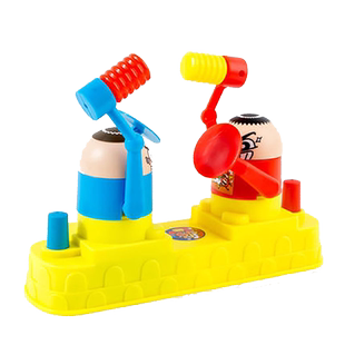 儿童攻守双人对战亲子互动小人桌面游戏类男孩益智对打机玩具打头