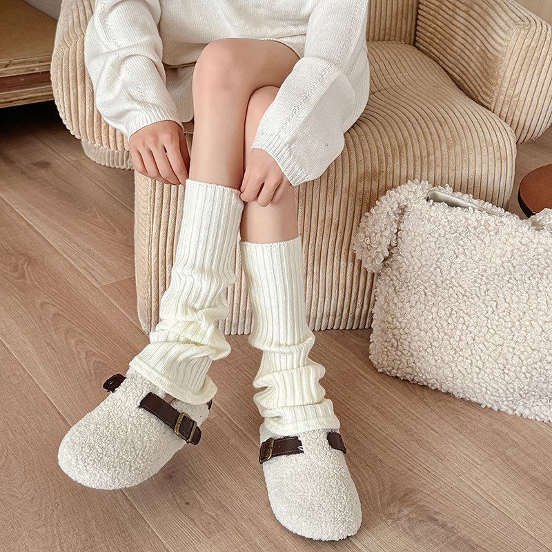 秋冬女士堆堆袜洋气美腿袜复古竖条小腿袜长筒毛线袜套搭配短靴,女士内衣/男士内衣/家居服,长筒袜,淘宝优惠券,粉丝福利购,淘宝优惠卷