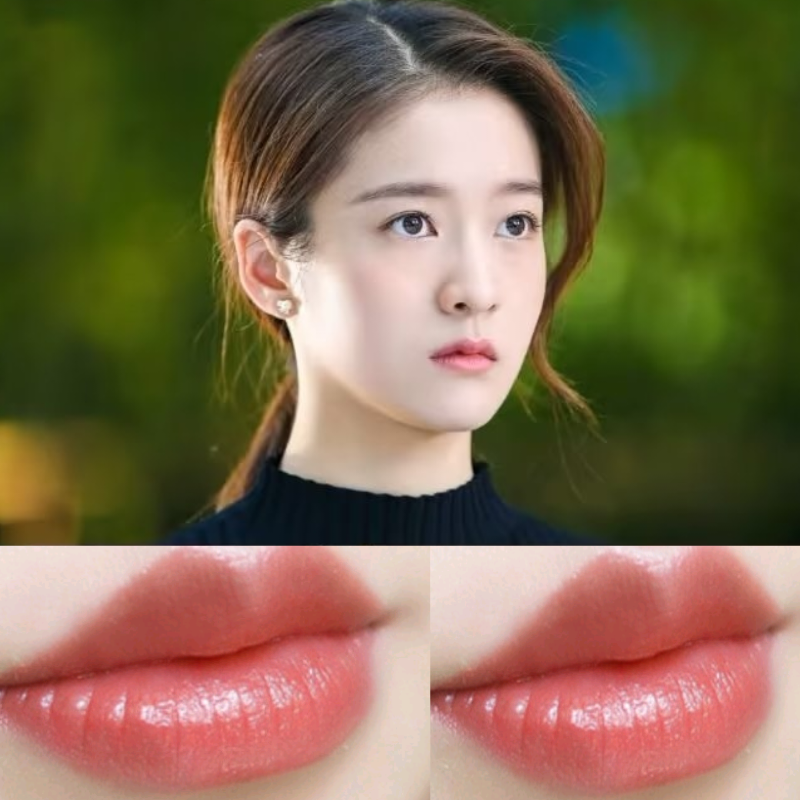 适合黄皮素颜自然浅色淡妆裸色系滋润唇膏橘粉色孕妇橘色口红唇釉