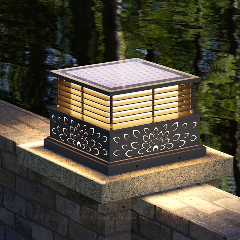 太阳能柱头灯防水庭院灯