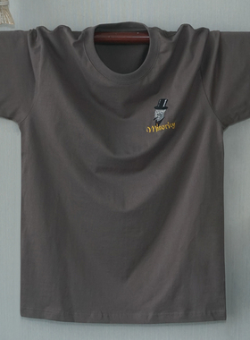 少数派 刺绣原创个性短袖男生T恤 圆领纯棉T恤男宽松东部时间品牌