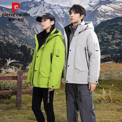 户外情侣款羽绒服加厚工装风外套