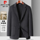 皮尔卡丹双面呢外套男羊毛呢子西服商务休闲西装 冬季 加绒加厚大衣