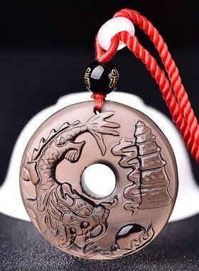 祥龙护塔吉祥宏吊坠2026年属鼠的佩戴物生肖鼠项链吉祥物男女