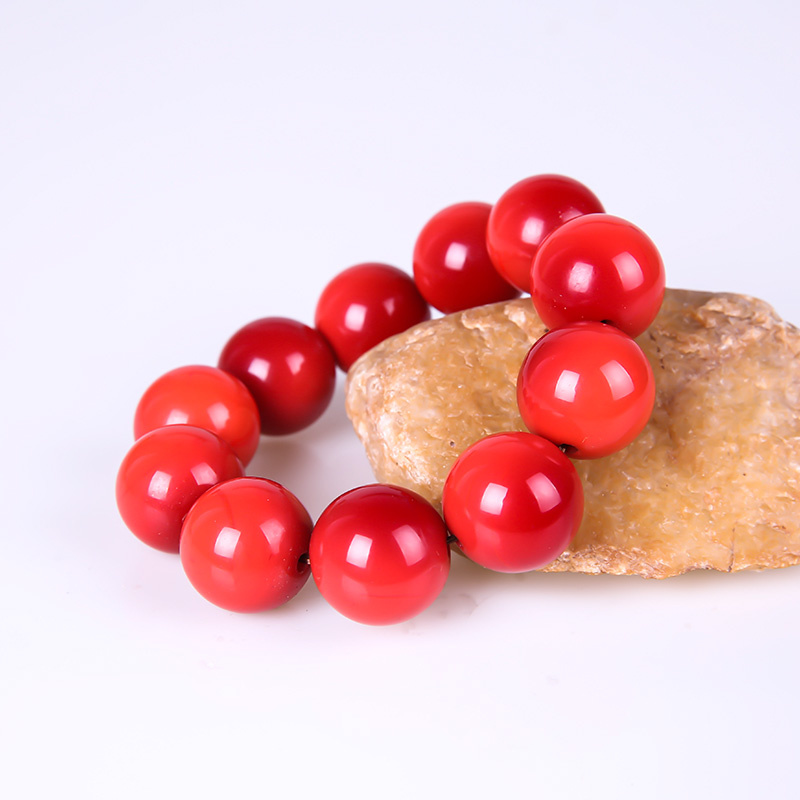 南红玛瑙男士手链圆珠男款玉手串