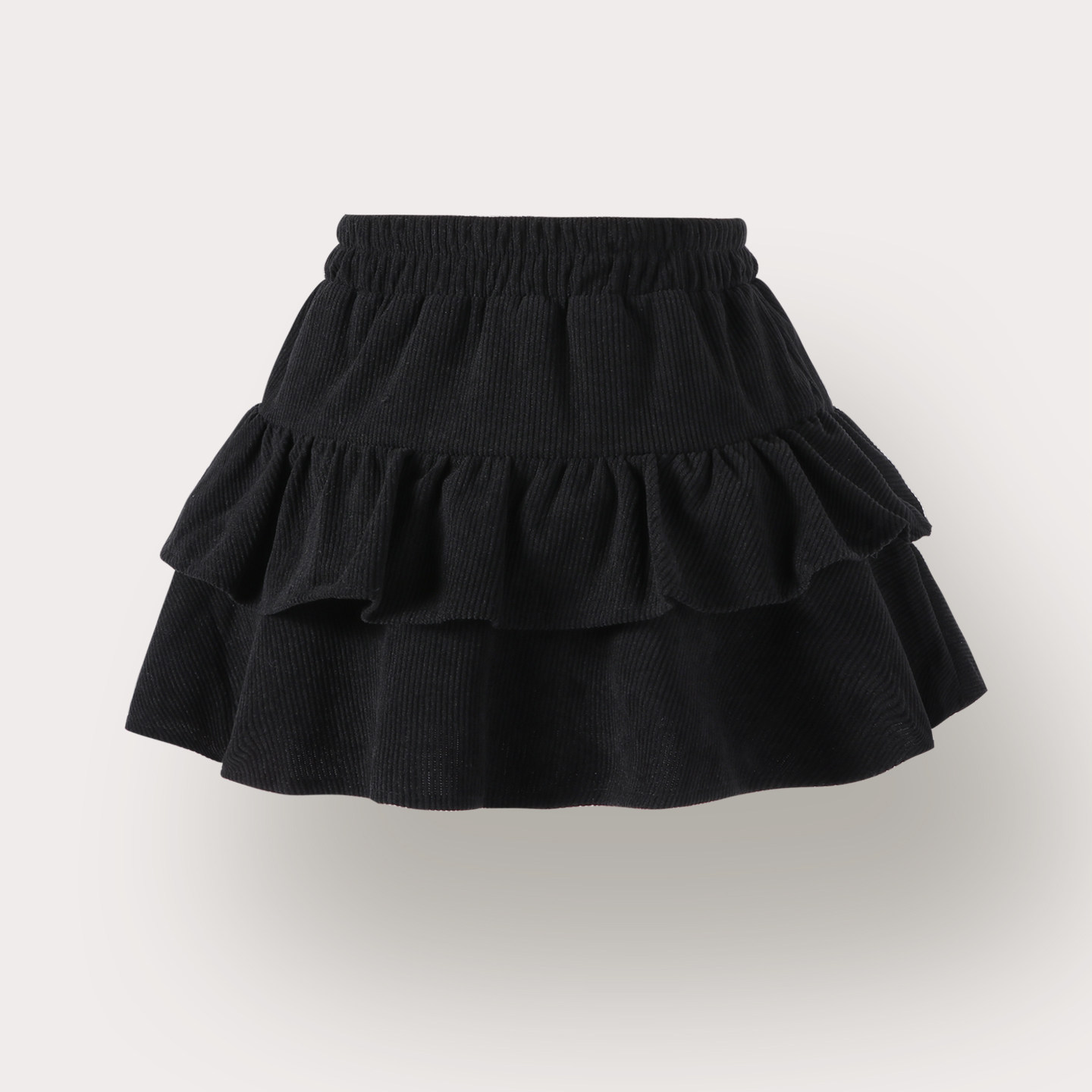 女童黑色灯芯绒蛋糕裙秋冬季蓬蓬裙百搭中高腰显瘦a字短裙半身裙,童装/婴儿装/亲子装,半身裙,淘宝优惠券,粉丝福利购,淘宝优惠卷