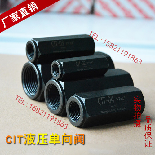 液压单向阀止回阀 油压直通管式逆止阀回流CIT-02 03 04 06 08 10