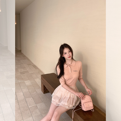 萌萌Ja少女的老钱feel针织上衣