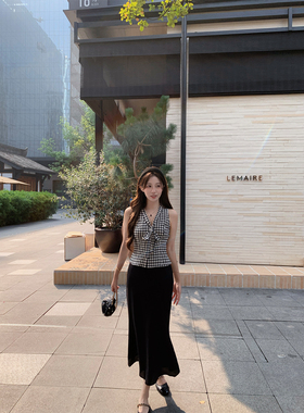 萌萌Ja 旖旎公岛~两色气质高腰显瘦一步裙长款休闲通勤鱼尾半身裙