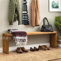 Pure All -Solid Lool Long Stool Японская простая обувь в современном туфли для кровообразного стула стул стул в гостиной телевизионный шкаф