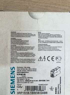 时间继电器 3RP1518-1BW38-0AB8 议价