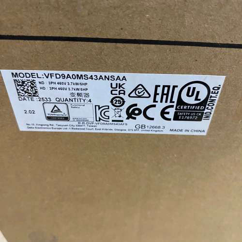 台达变频器，VFD9A0MS43ANSAA，图，议价